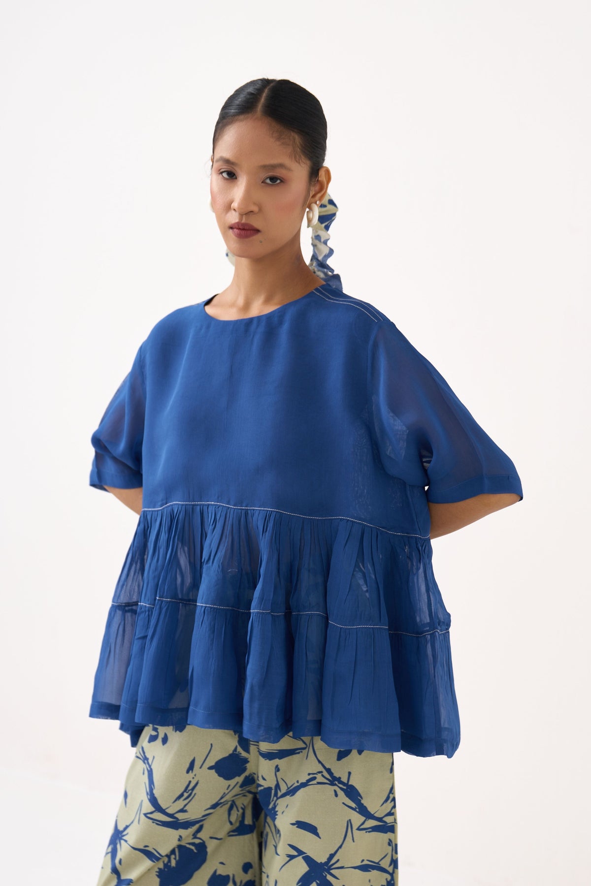 Printed Wide Leg Broad Bottom