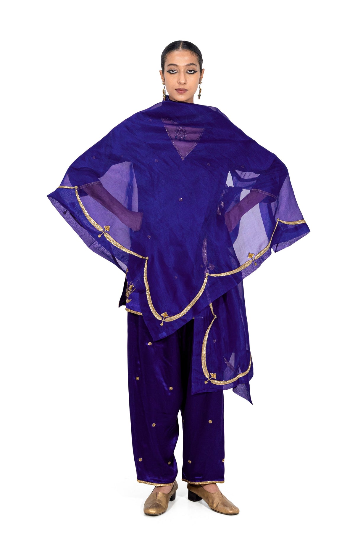 Kolari Royal Indigo Dupatta