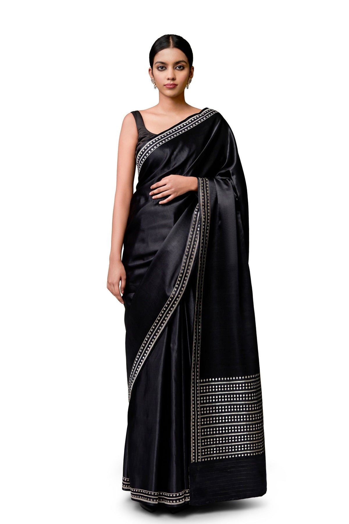 Black Gajji Saree