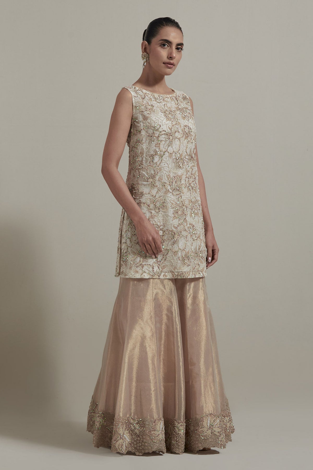 Embroidered Sharara Set