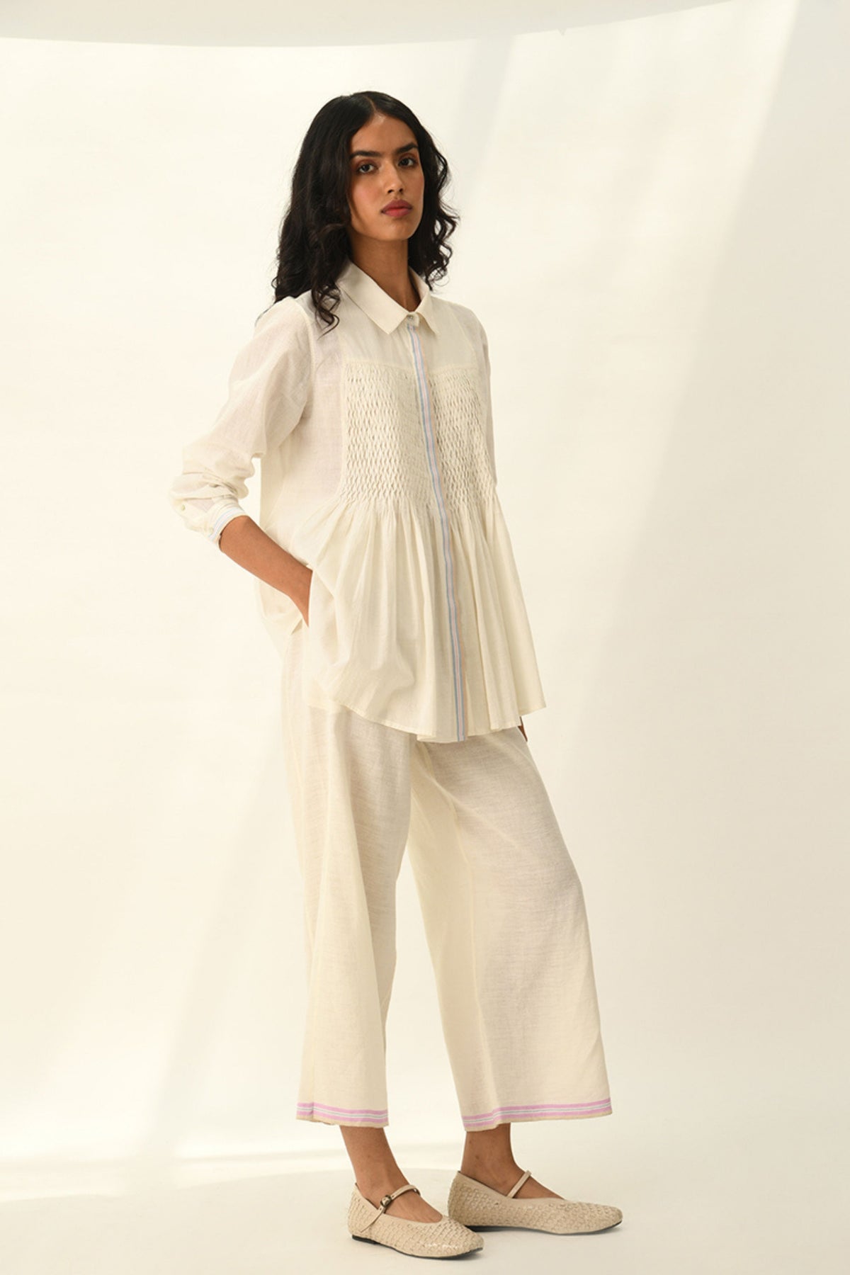 Rugosa Smocking Top