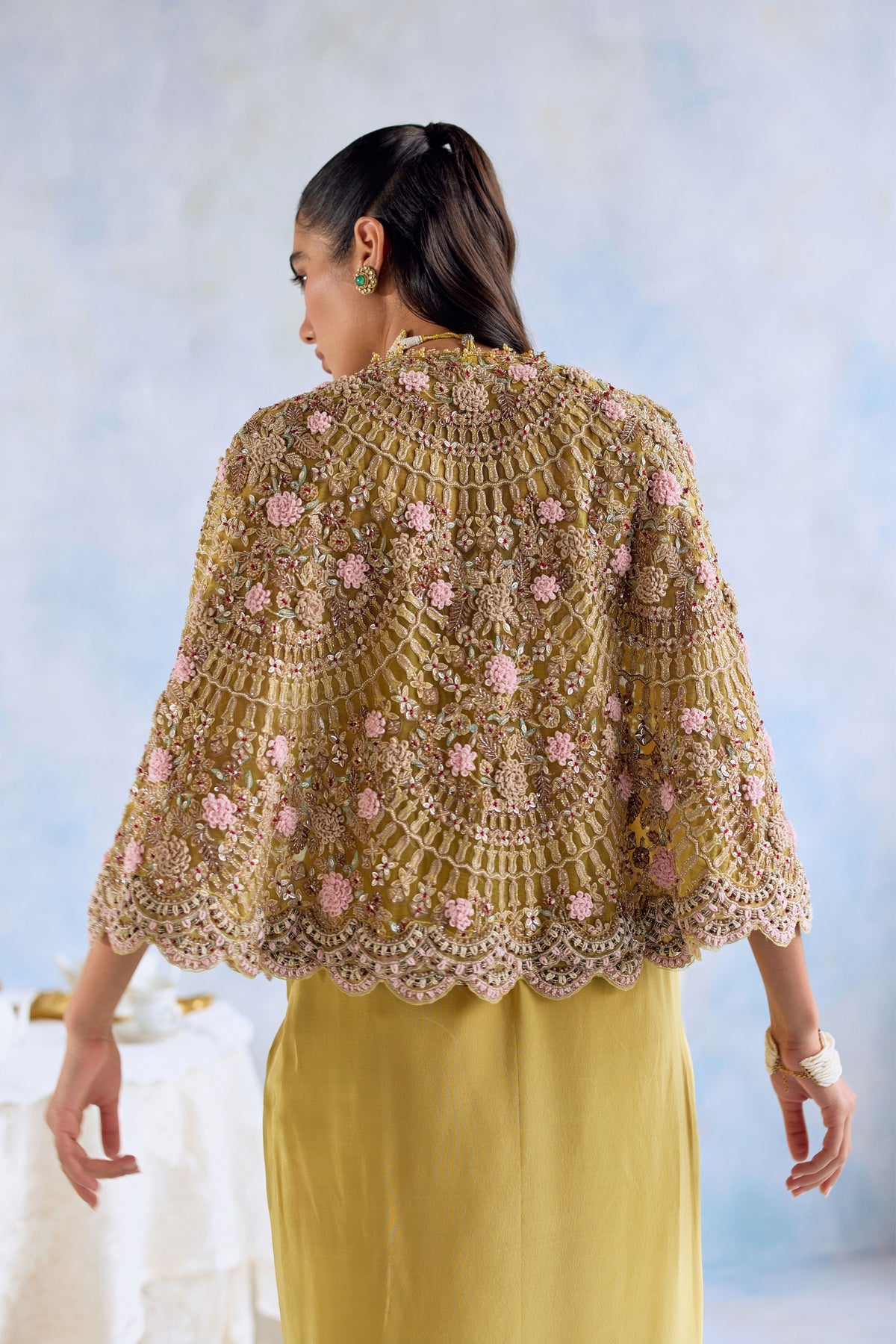 Coralie Cape Skirt Set