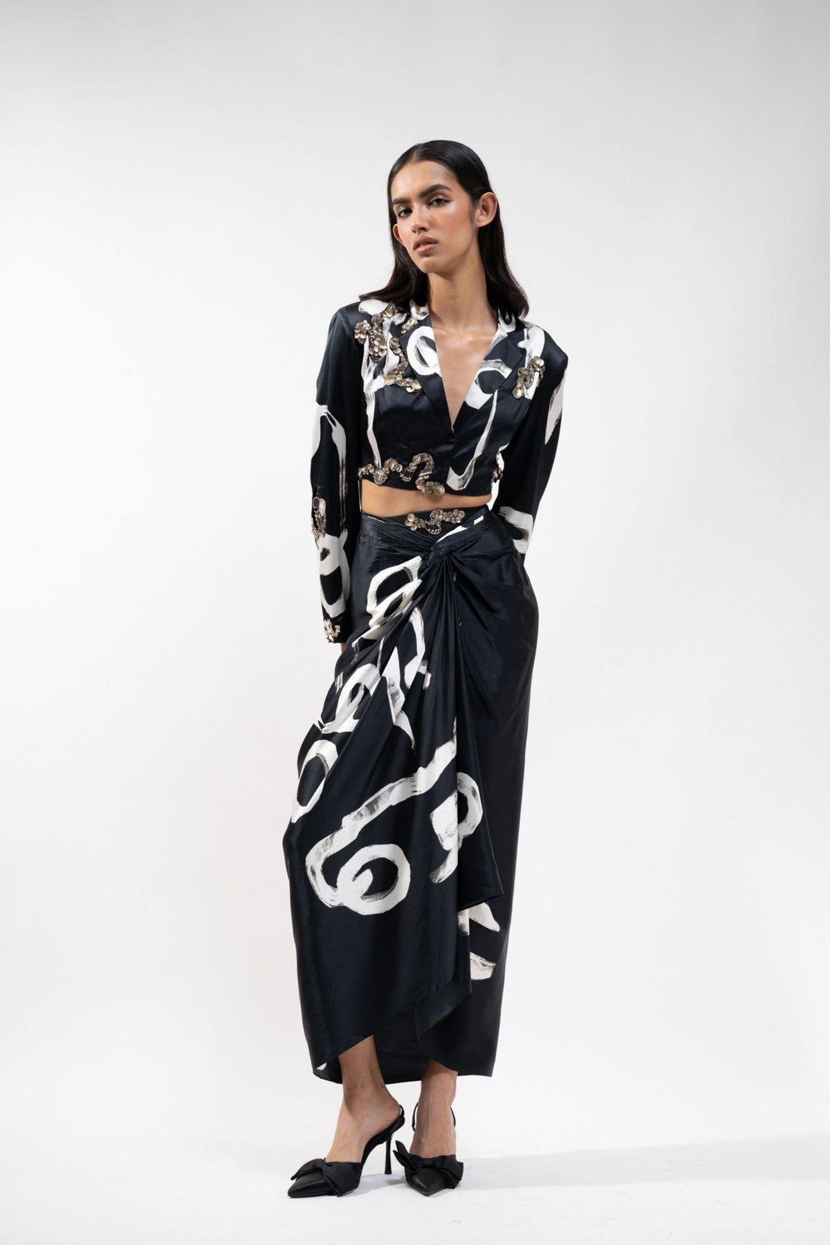 Knotted Skirt Set