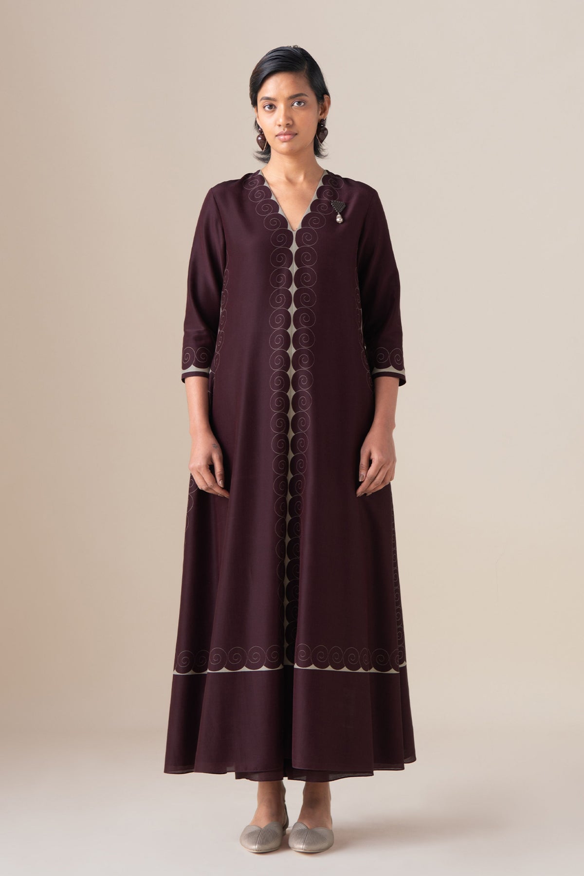 Meher Burgundy Kurta Set
