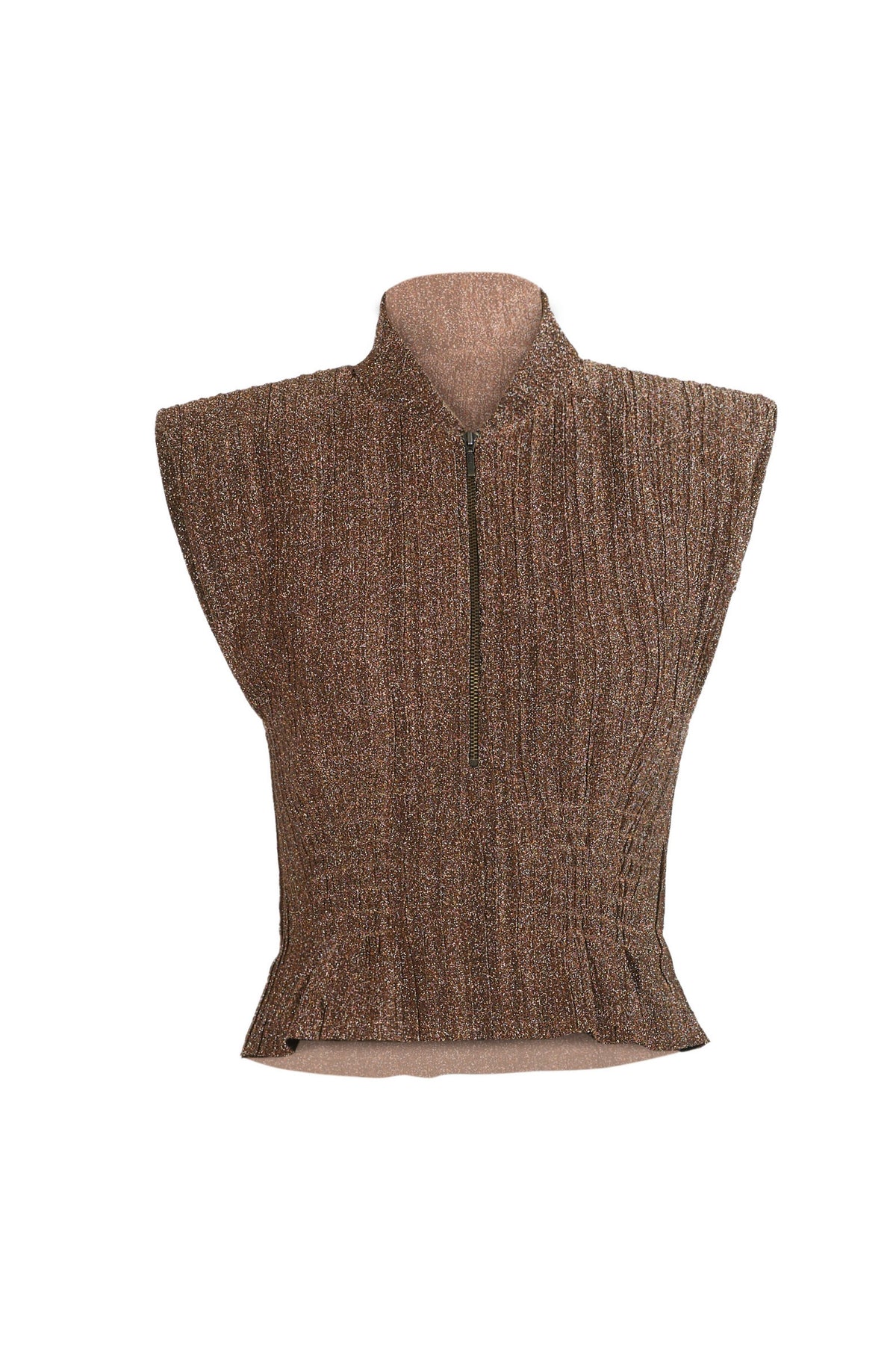 The Metallic Crinkle Top