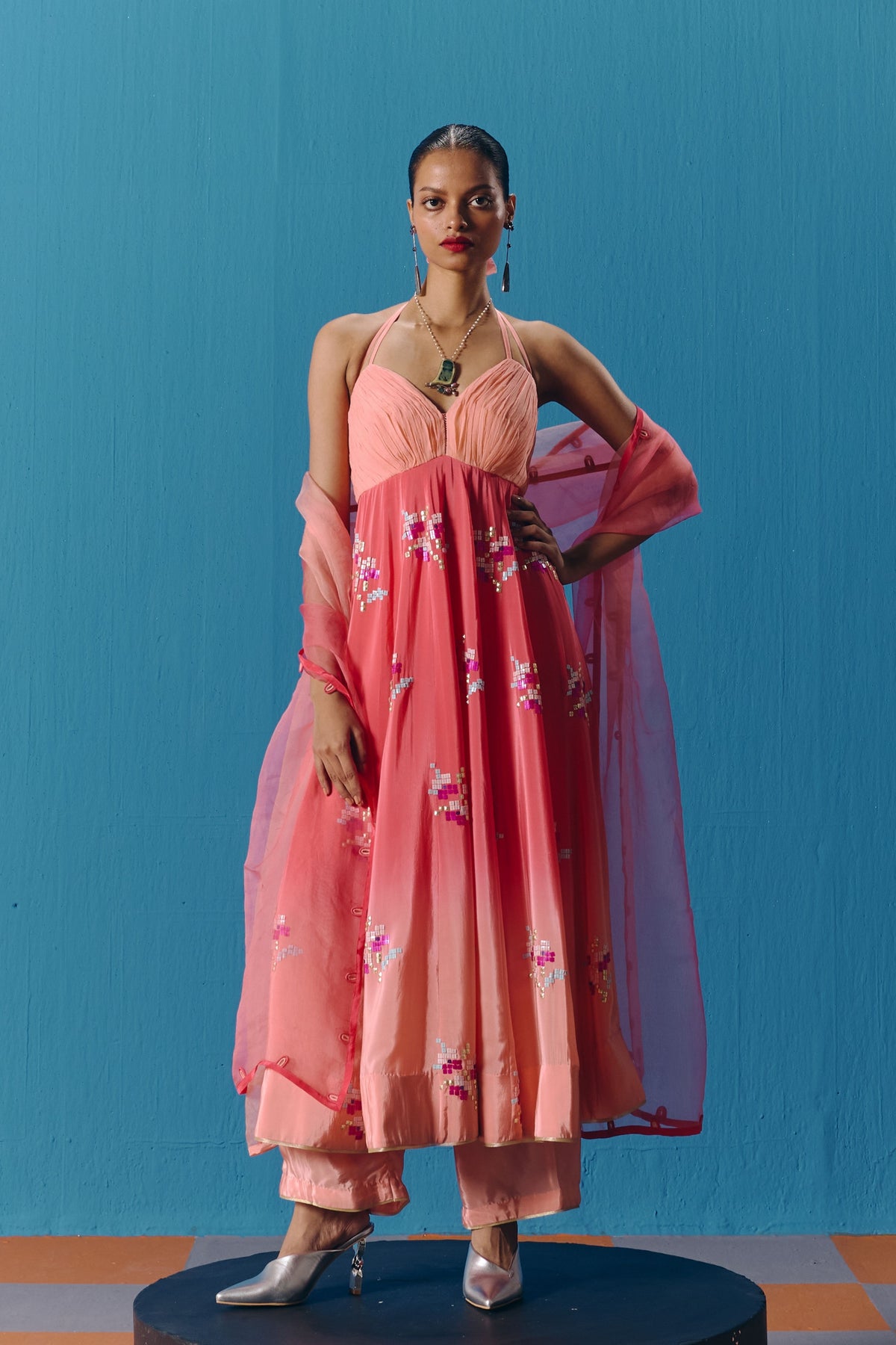 The Twinkle Anarkali Set