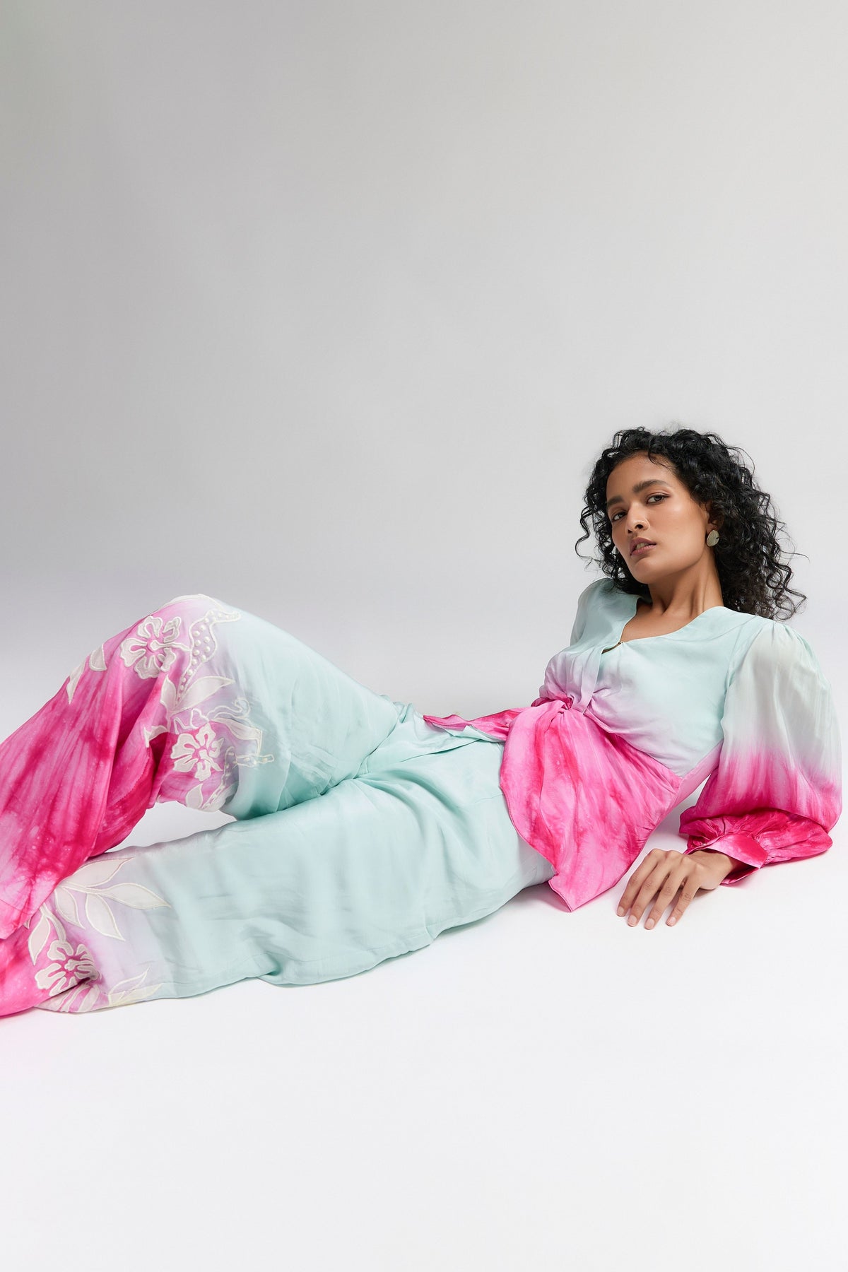 Ombre Embroidered Co-ord Set