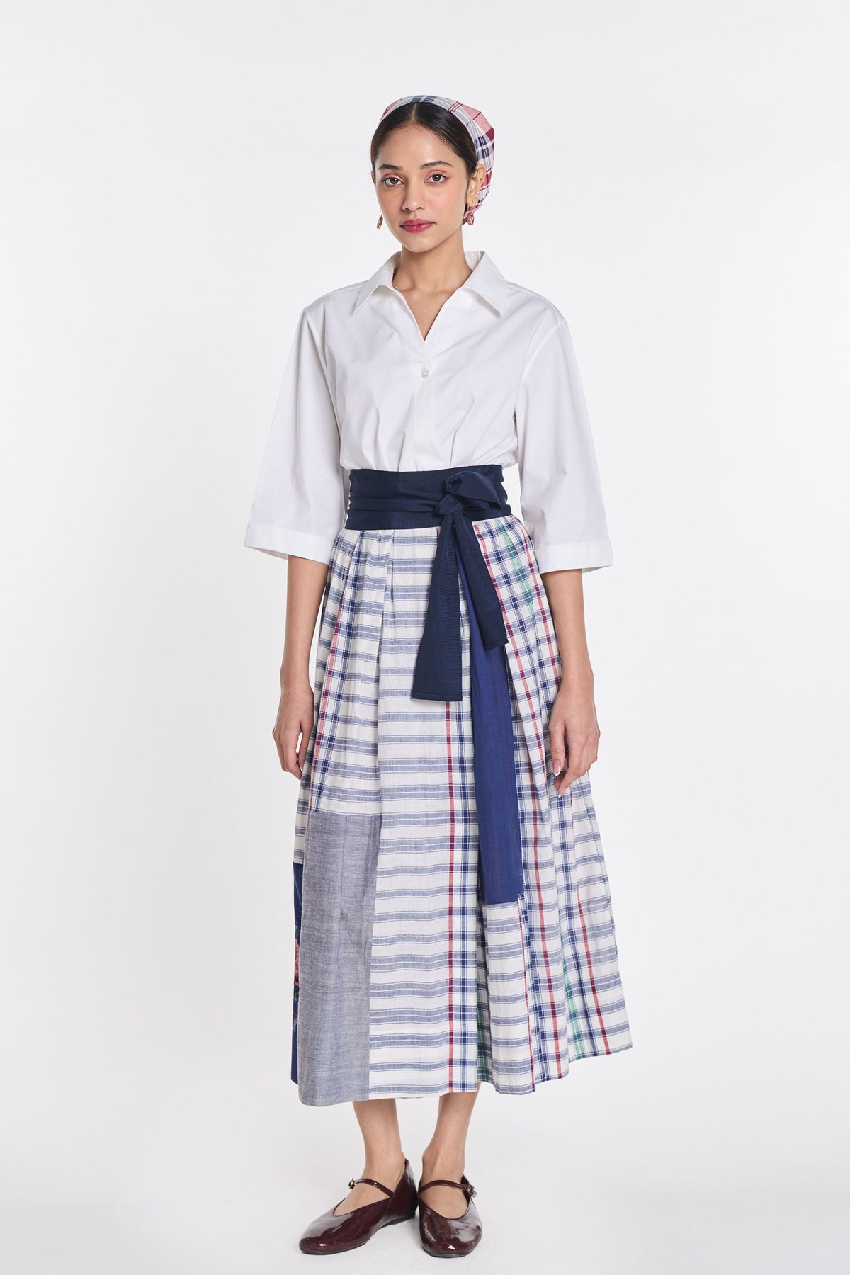 Ivy Patchwork Wrap Dress