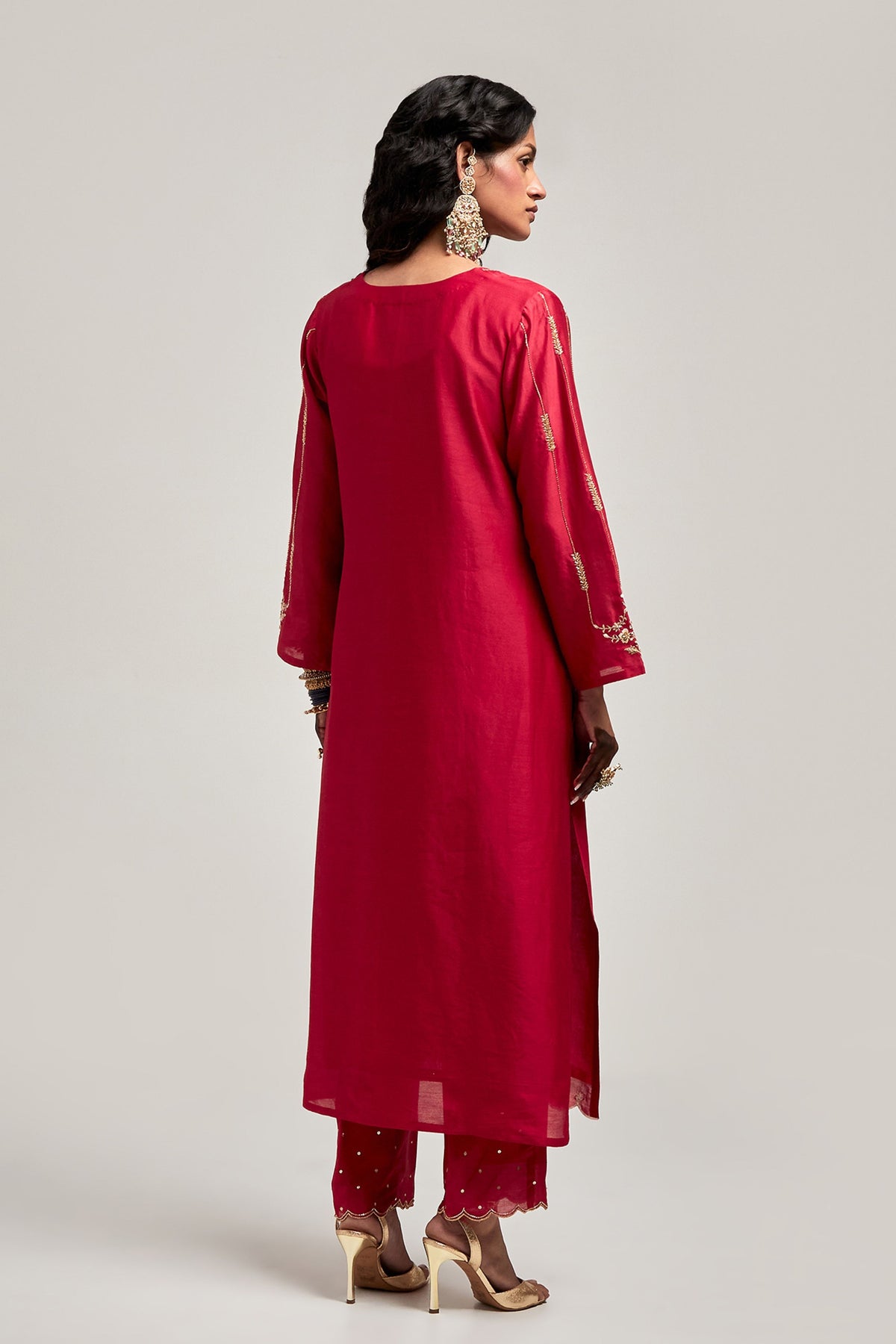 Red Kurta Set