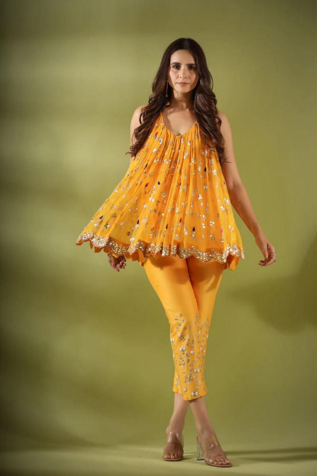 Mango Yellow Tunic Set