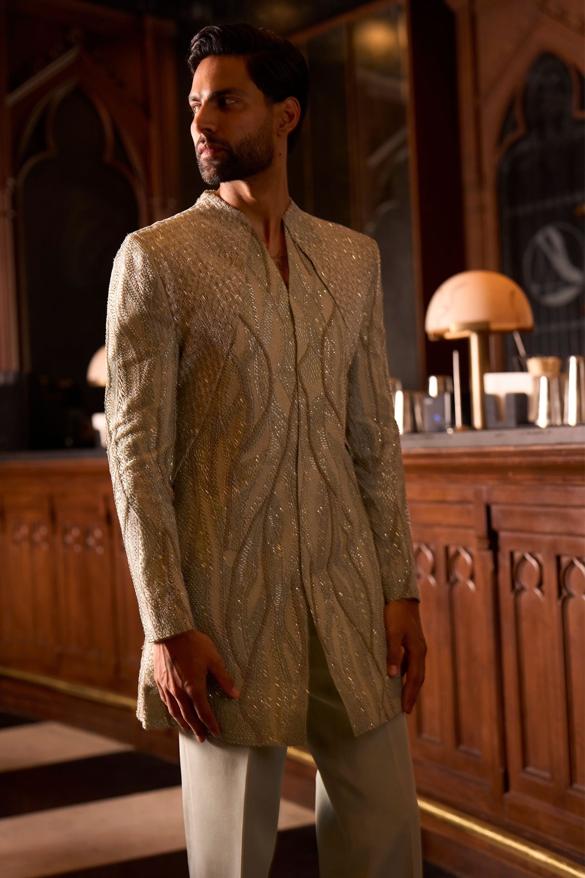 Liquid Botanica Sherwani Set