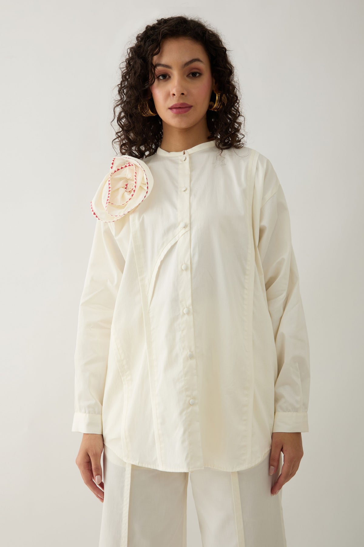 Off White Rosette Shirt