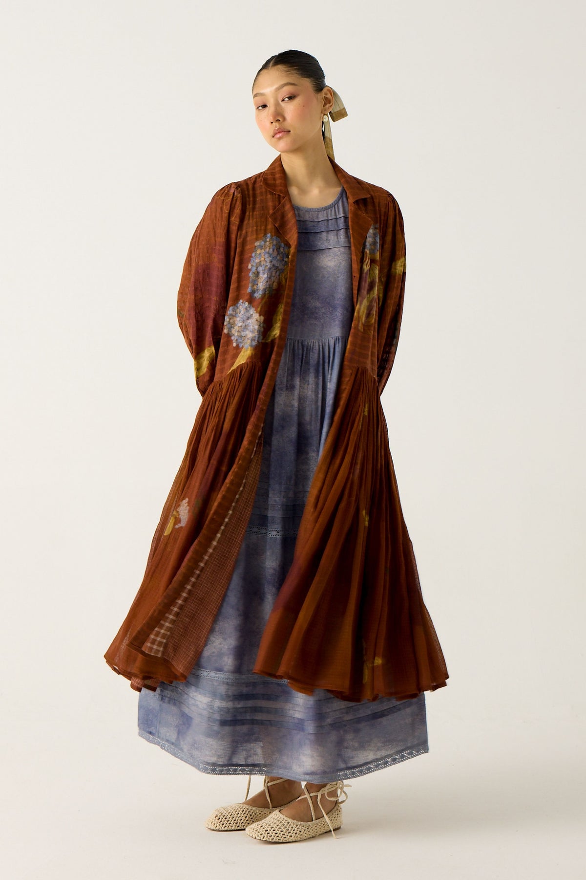 Foliage Button Down Dress