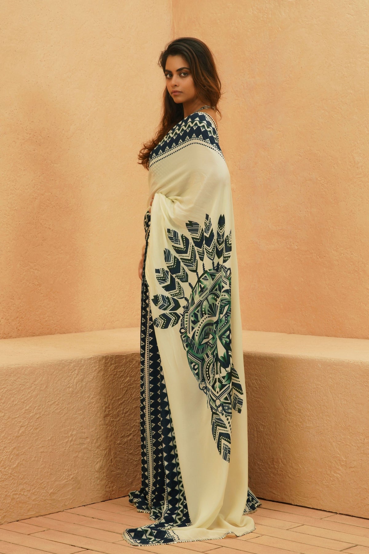 Afreen Mask Saree Set