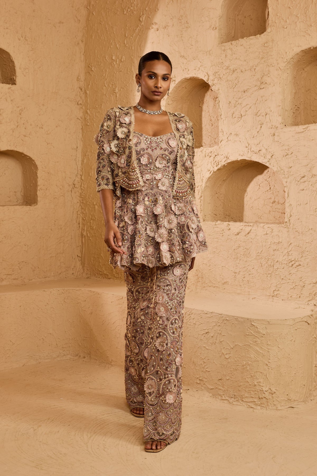 Myra Peplum Set