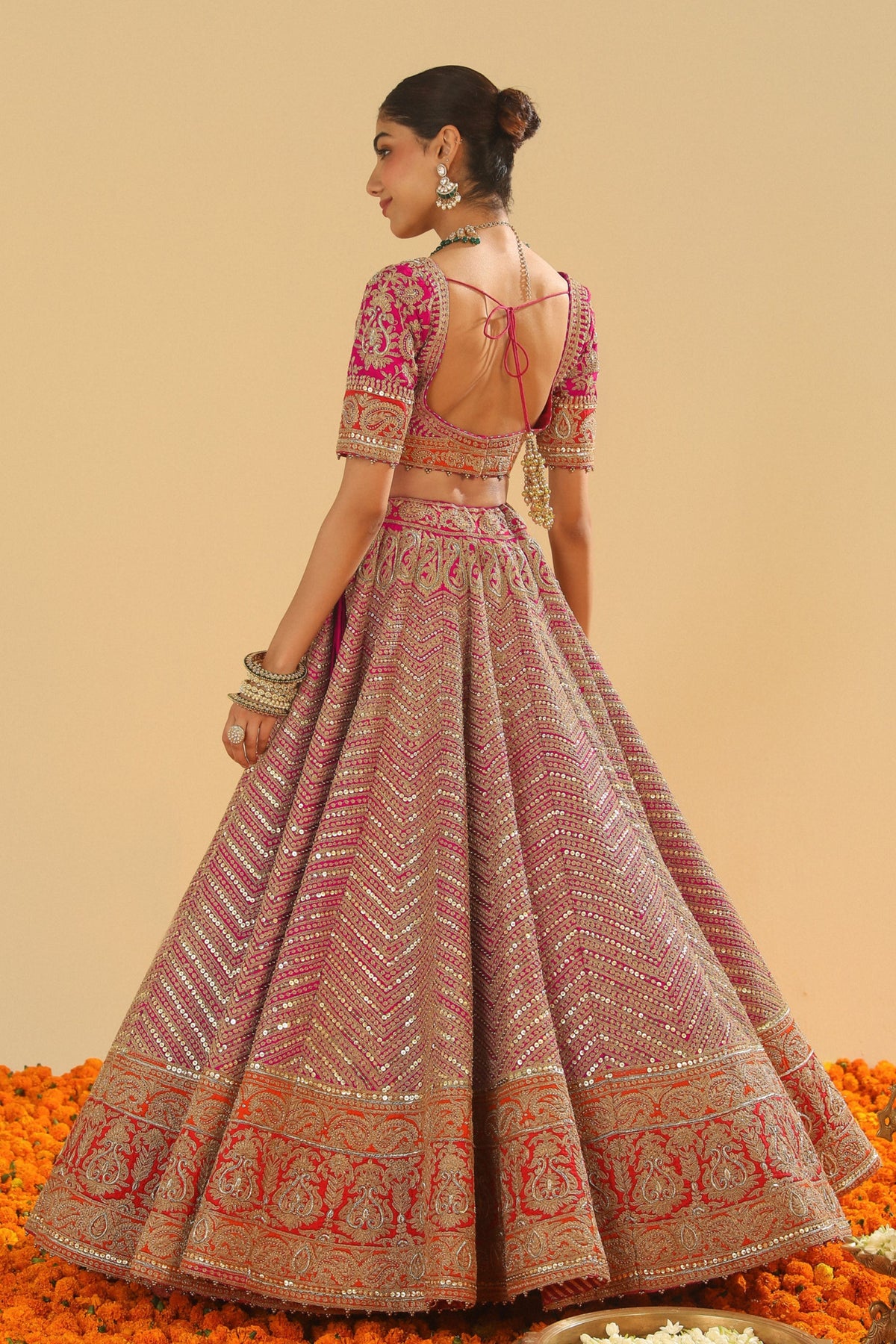 Hot Pink Lehenga Set