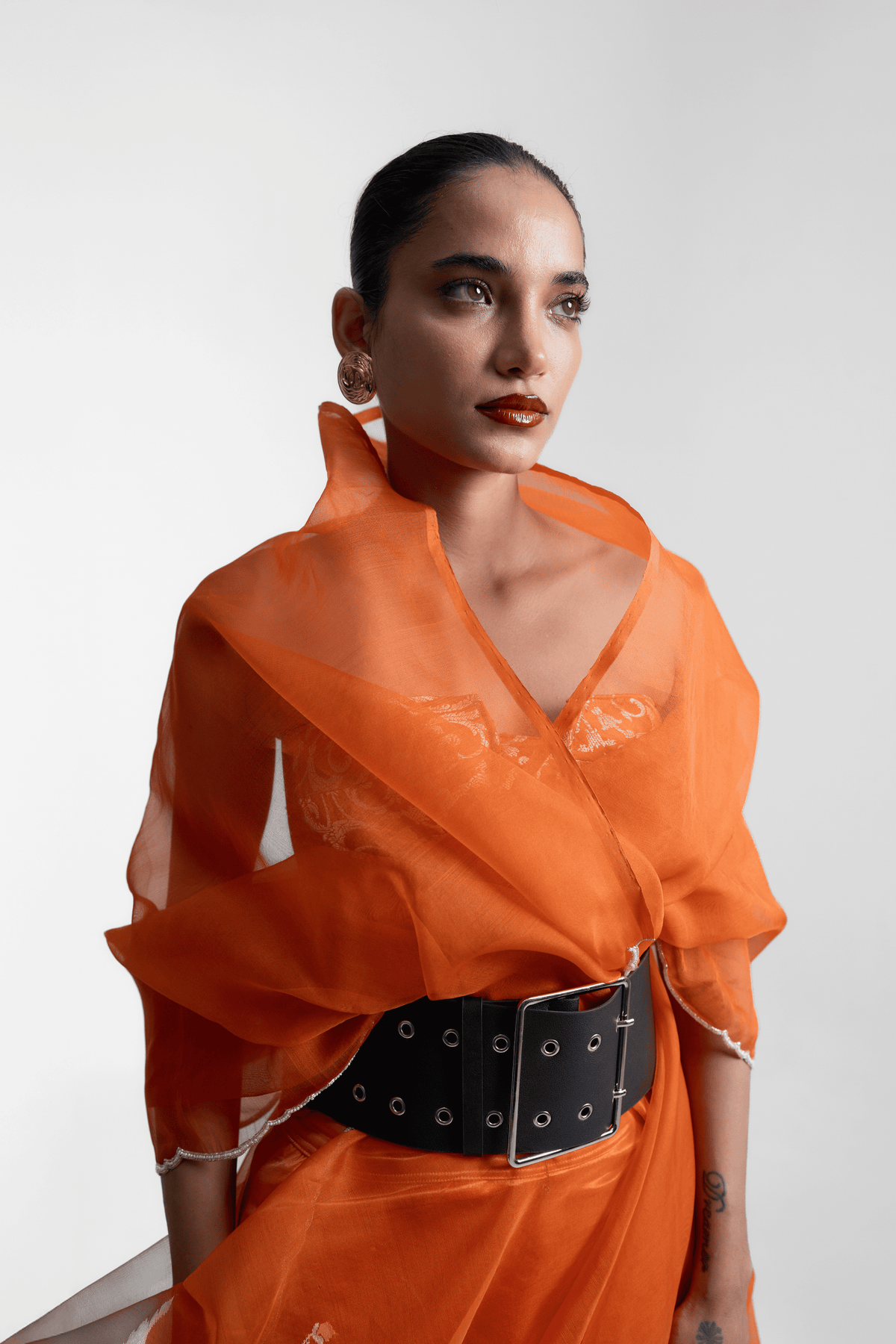 The Amber Glow Saree