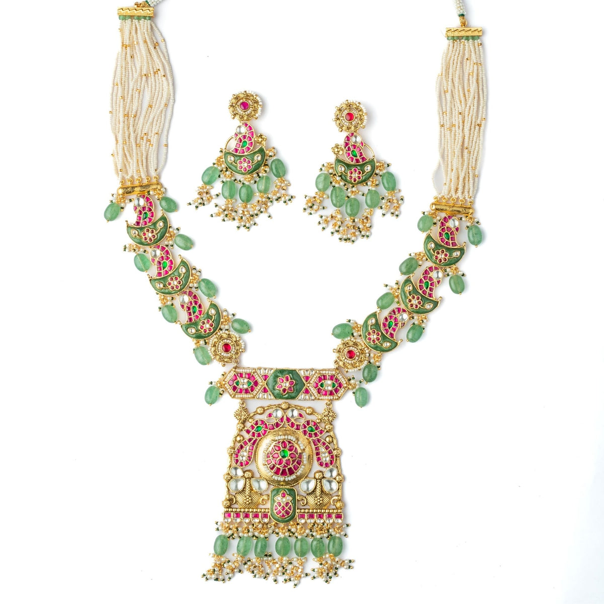 Polki & Kundan Necklace Set