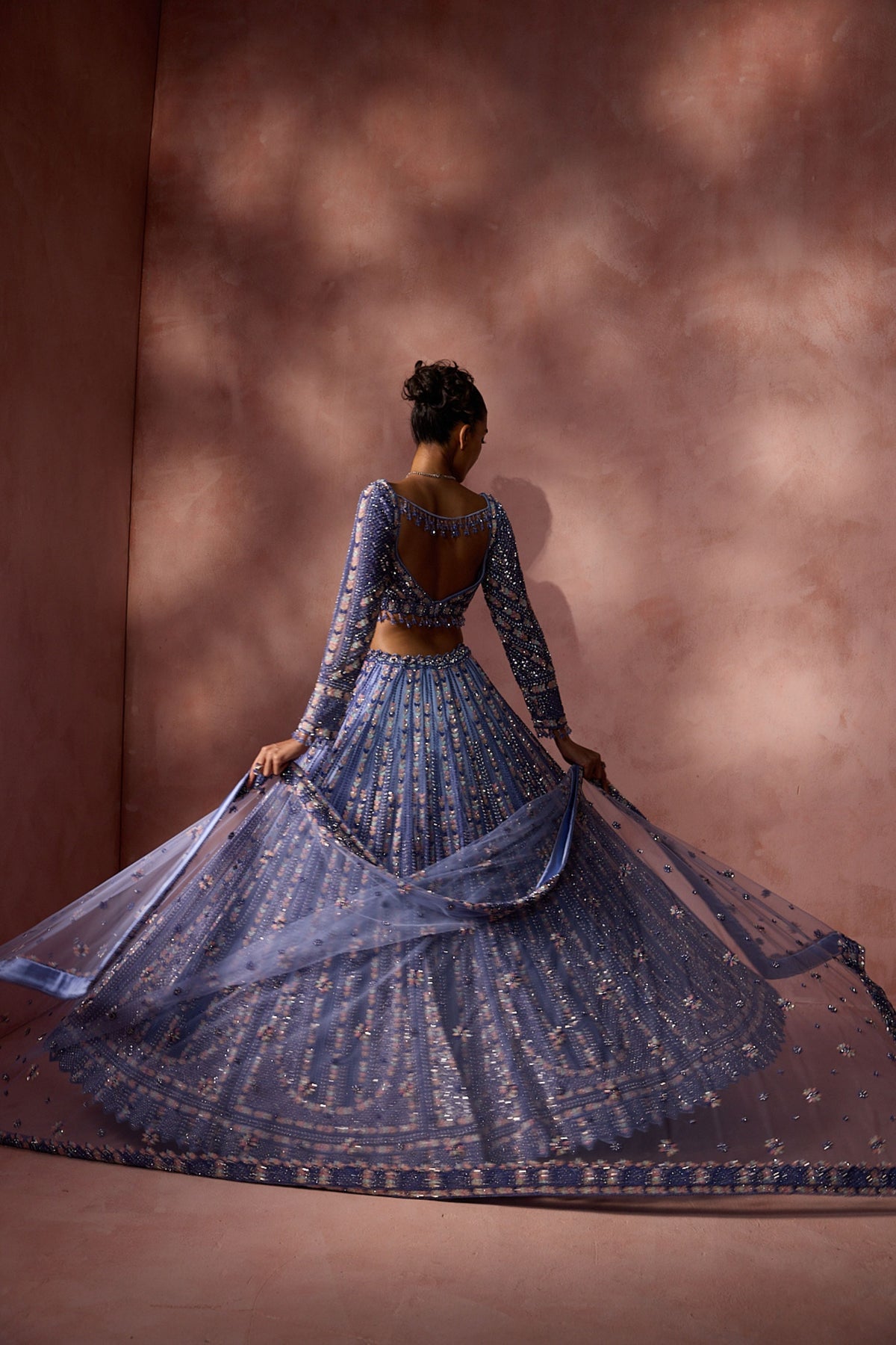 Ink Blue Lehenga Set