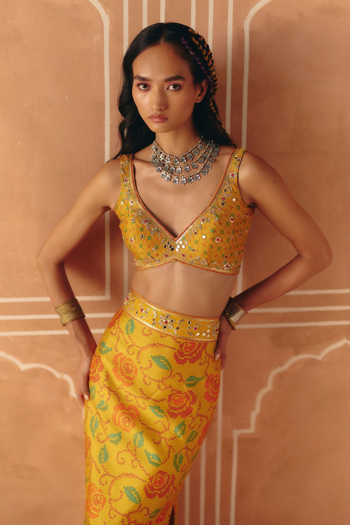 Marigold Yellow Skirt Set