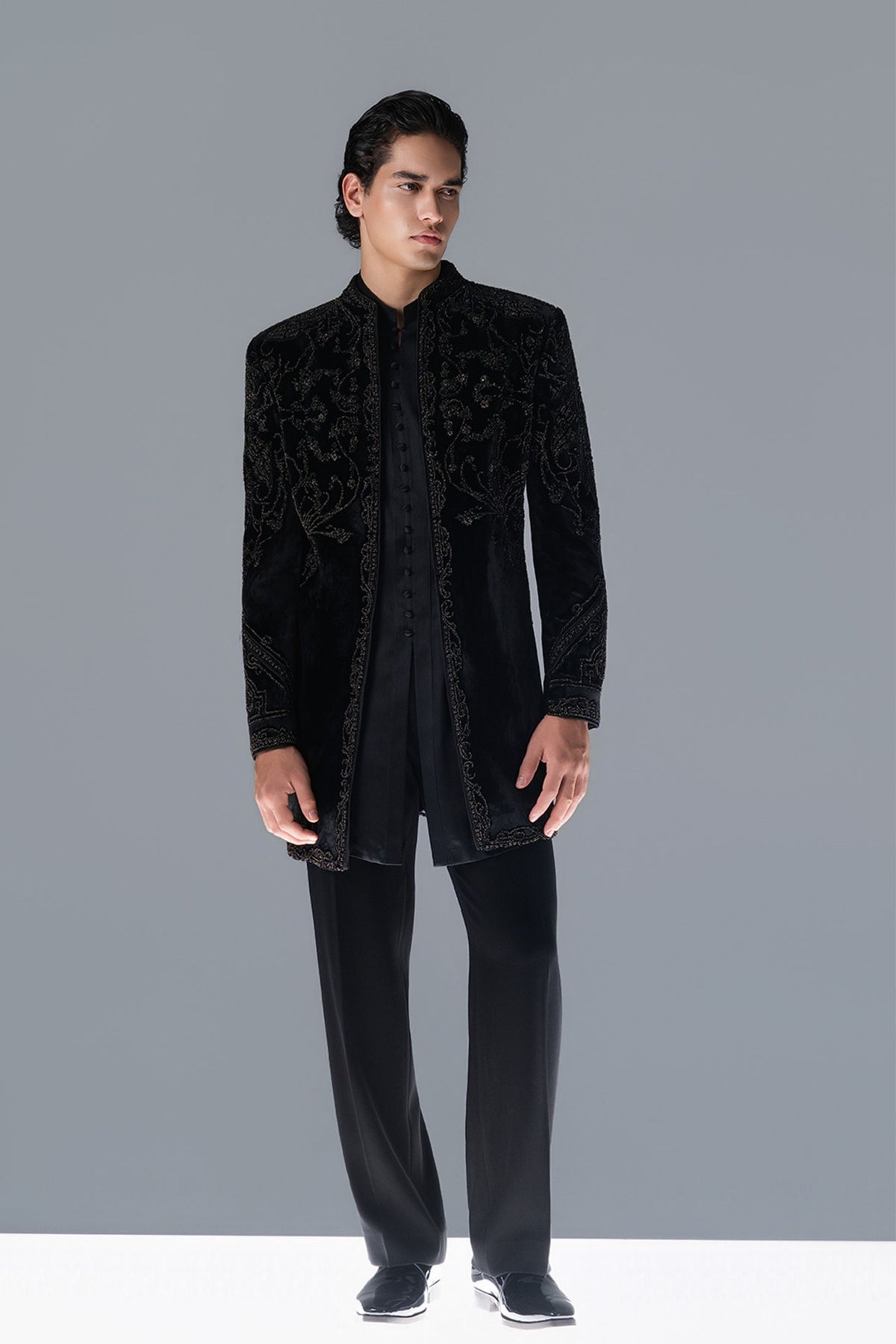 Midnight Grove Sherwani Set