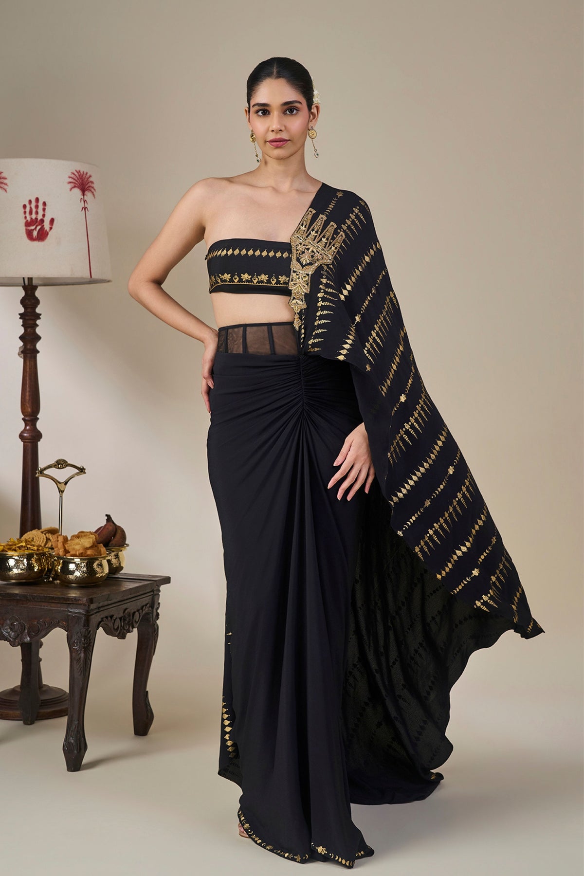 Midnight Moonline Drape Saree