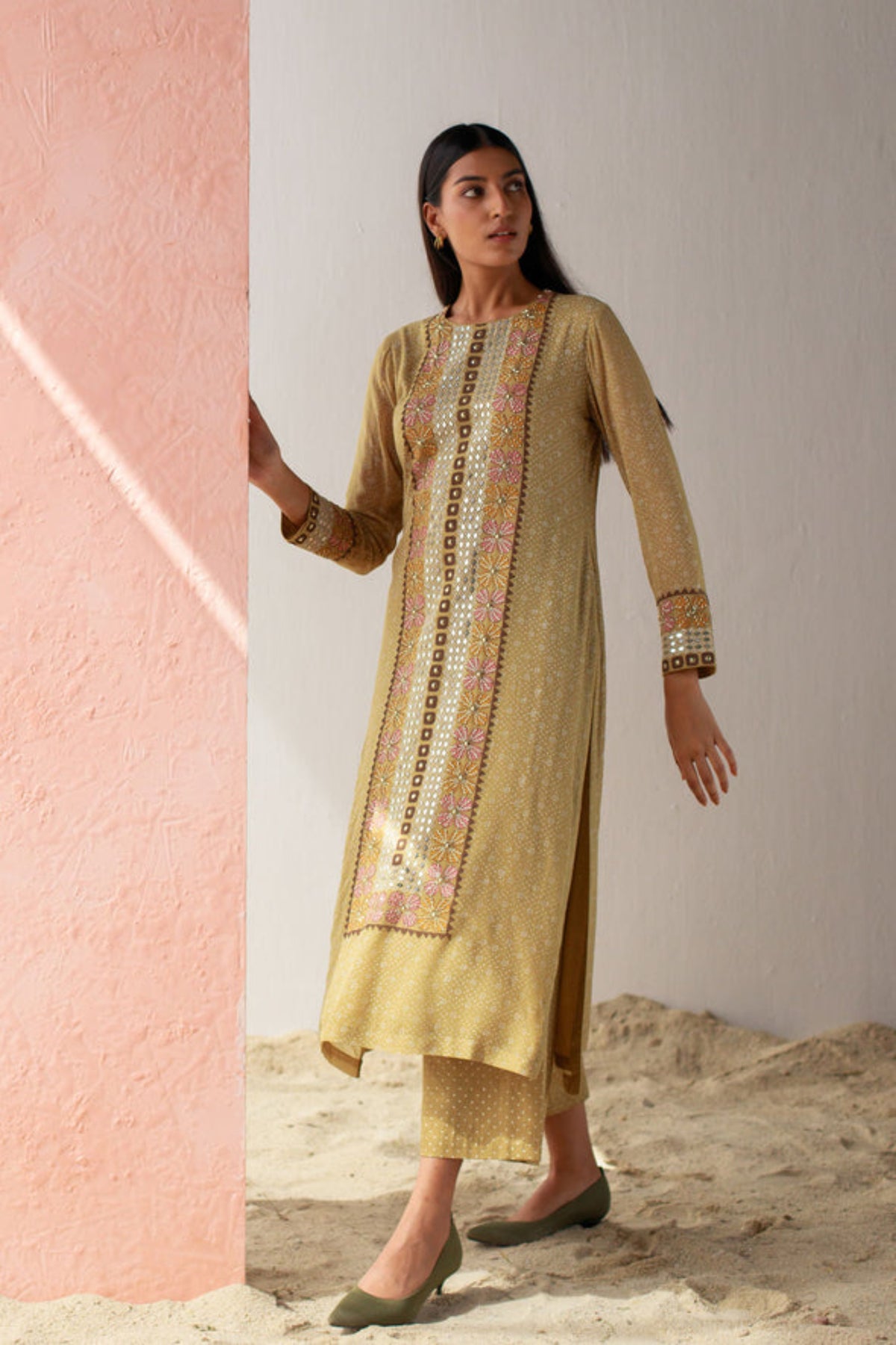 Moss ela kurta set