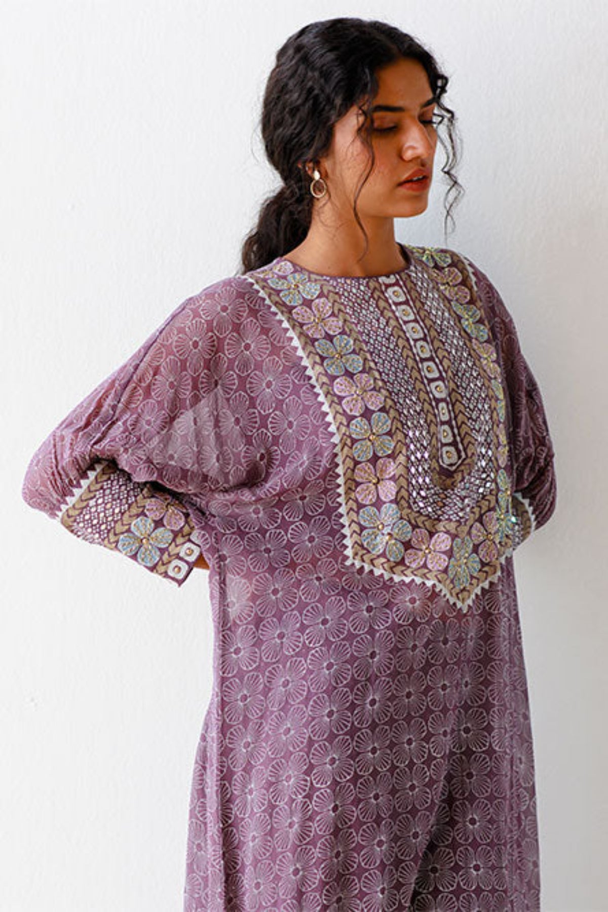 Mauve isil kurta set