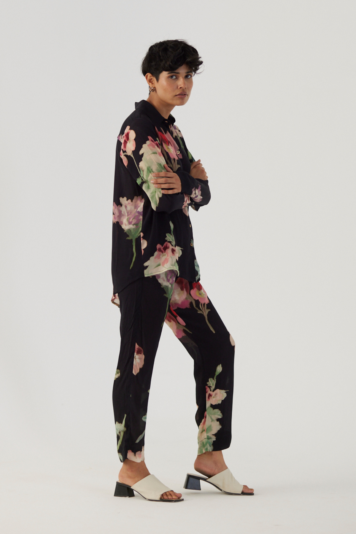 Juliet Black Crepe Co-Ord Set