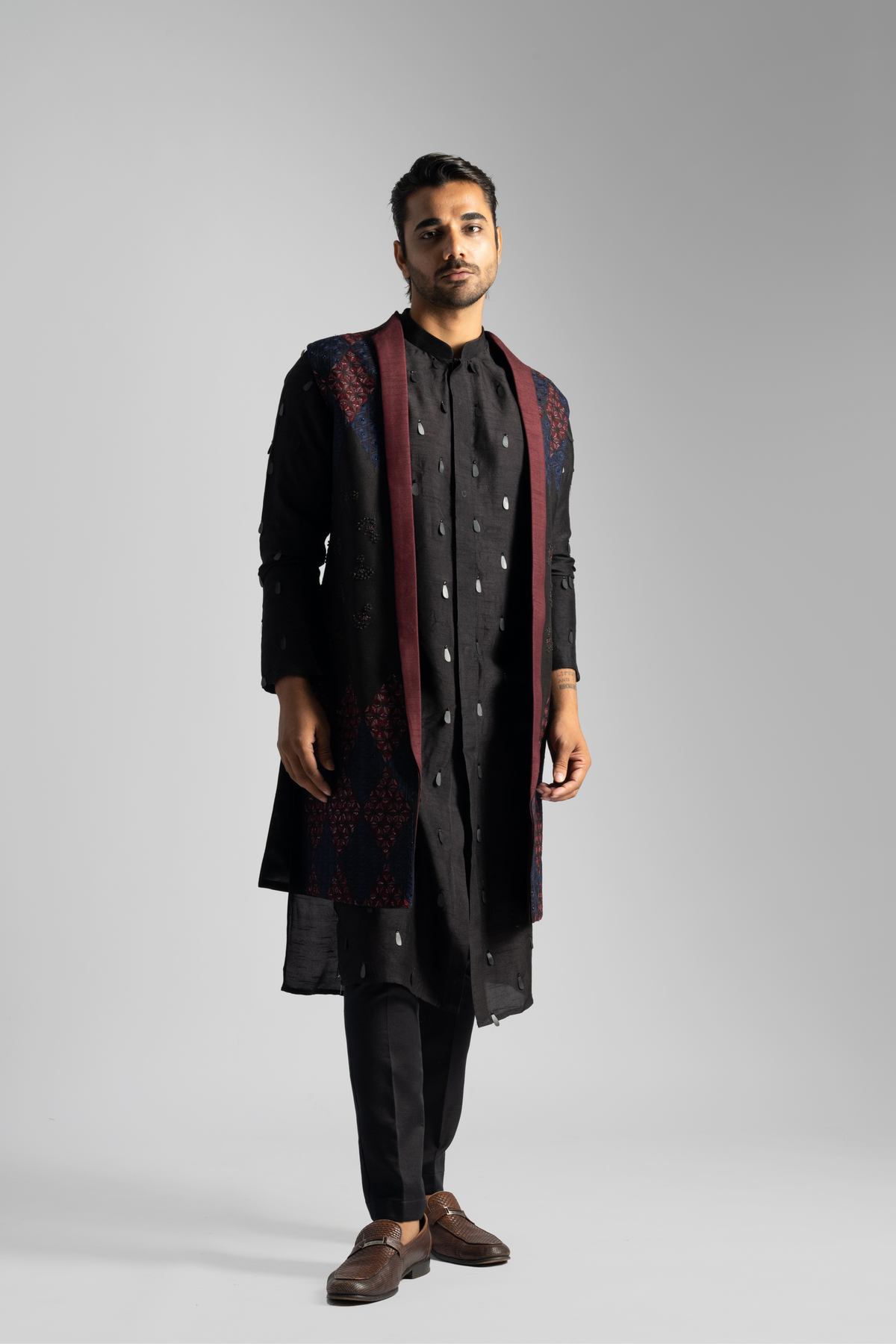 Dark Brown Kurta Set