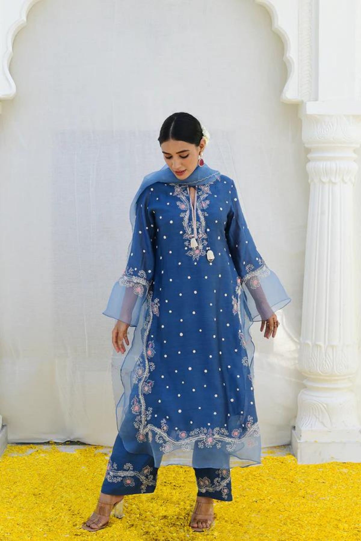 Jean Blue Reef Long Kurta Set