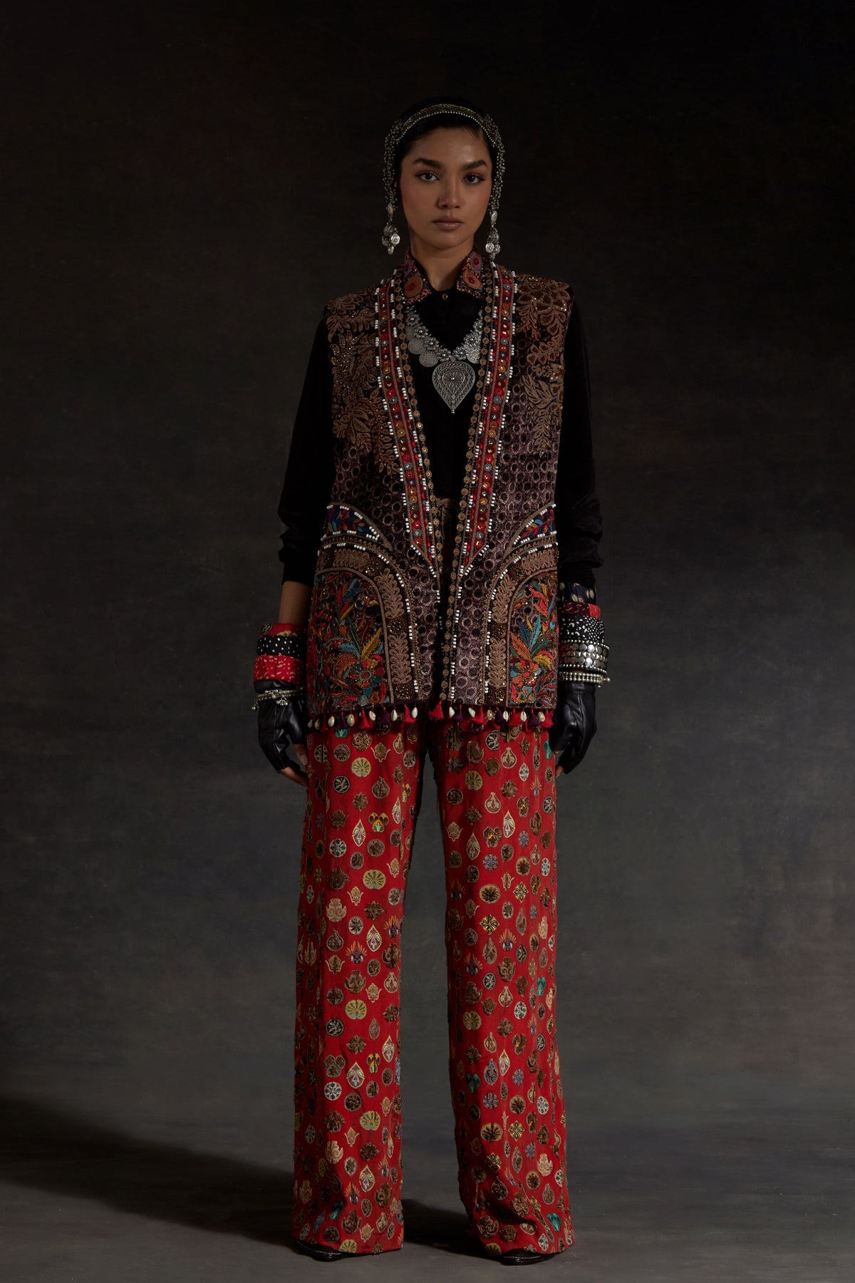Ruhi Multicolor Jacket Set