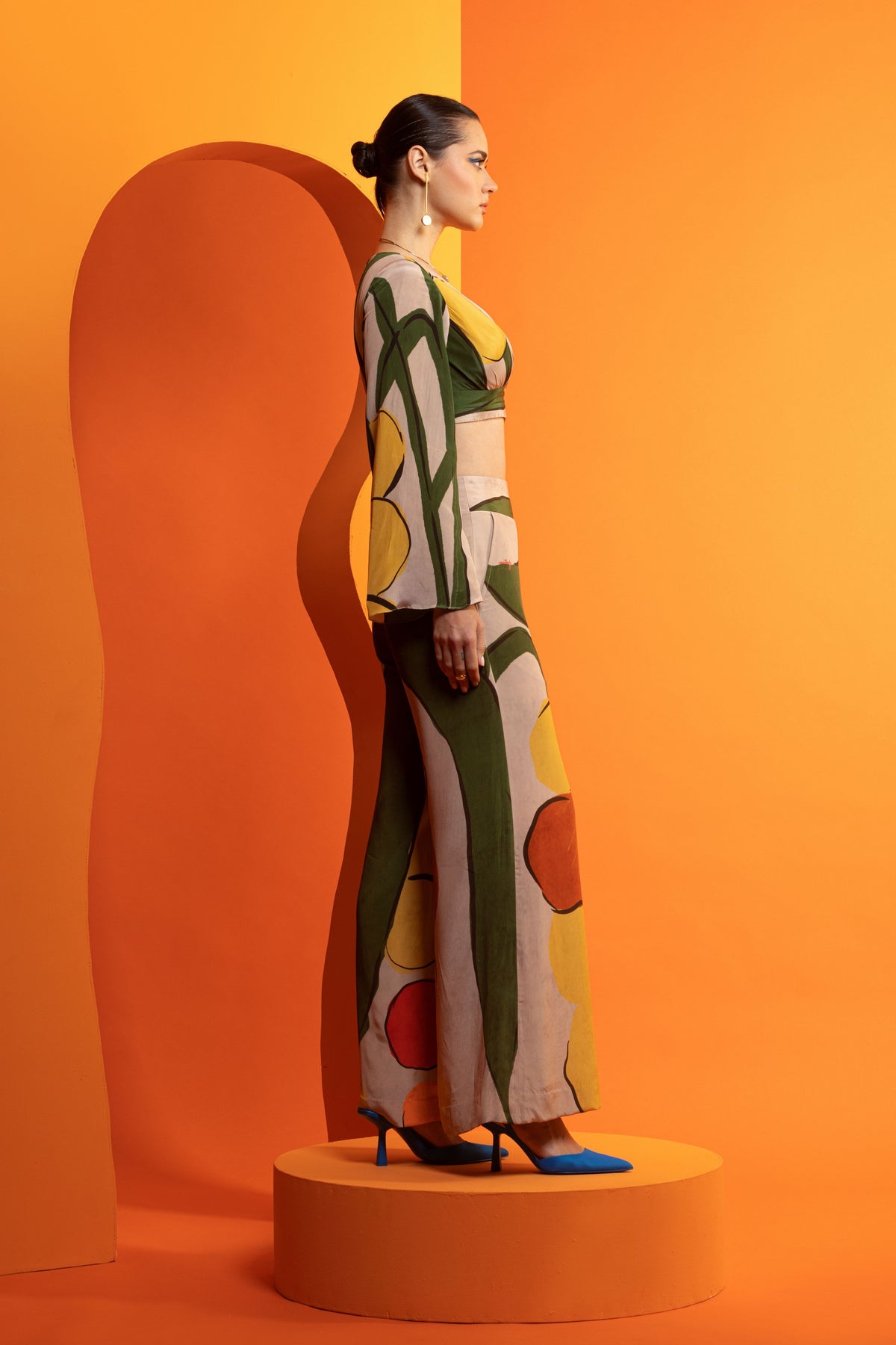 Artistic Printed Crepe Co-ord Set