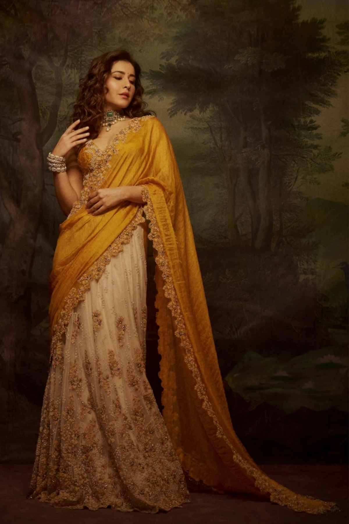 Amaltas Kalidaar Saree Set