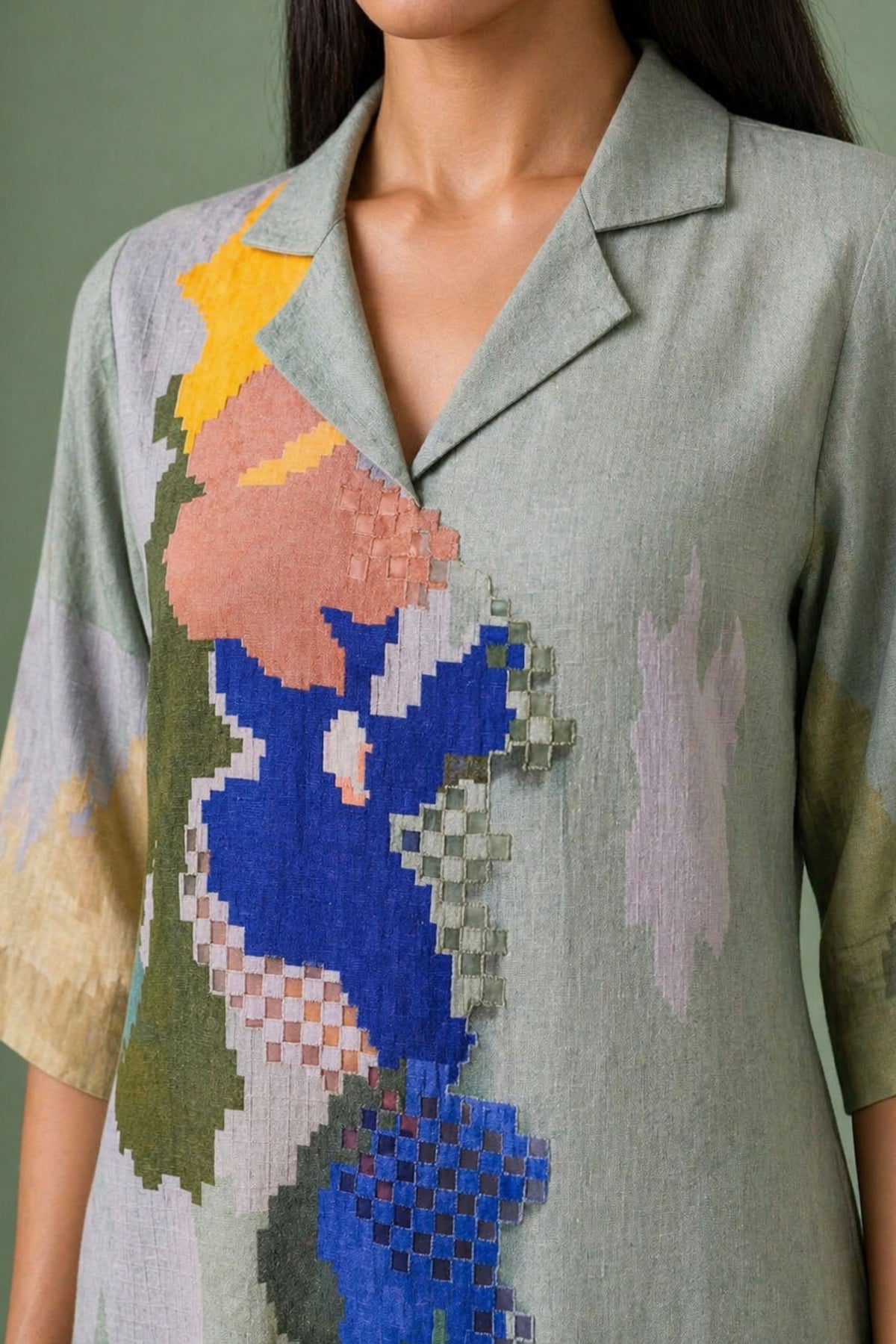 Ikat Cutwork Jumpsuit
