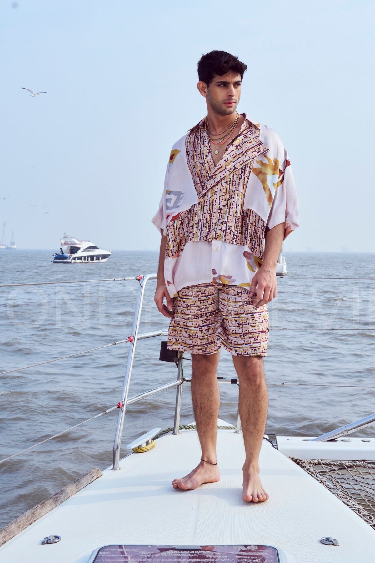 Sequin Printed Shorts