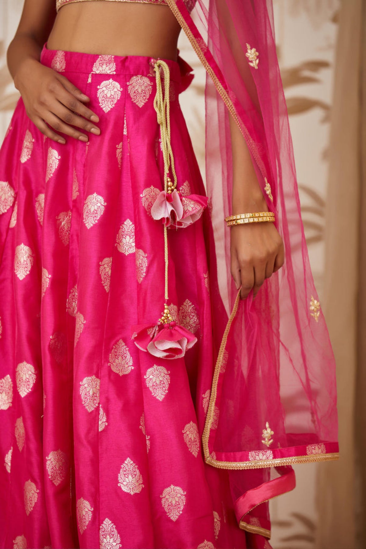 Magenta lehenga set
