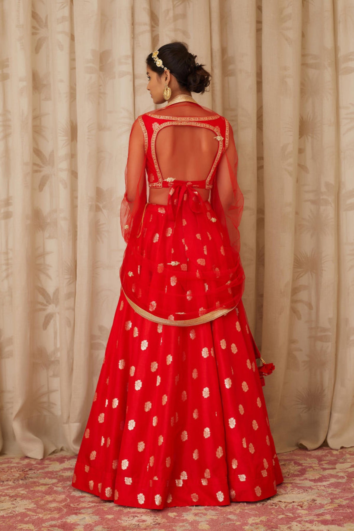 Red lehenga set