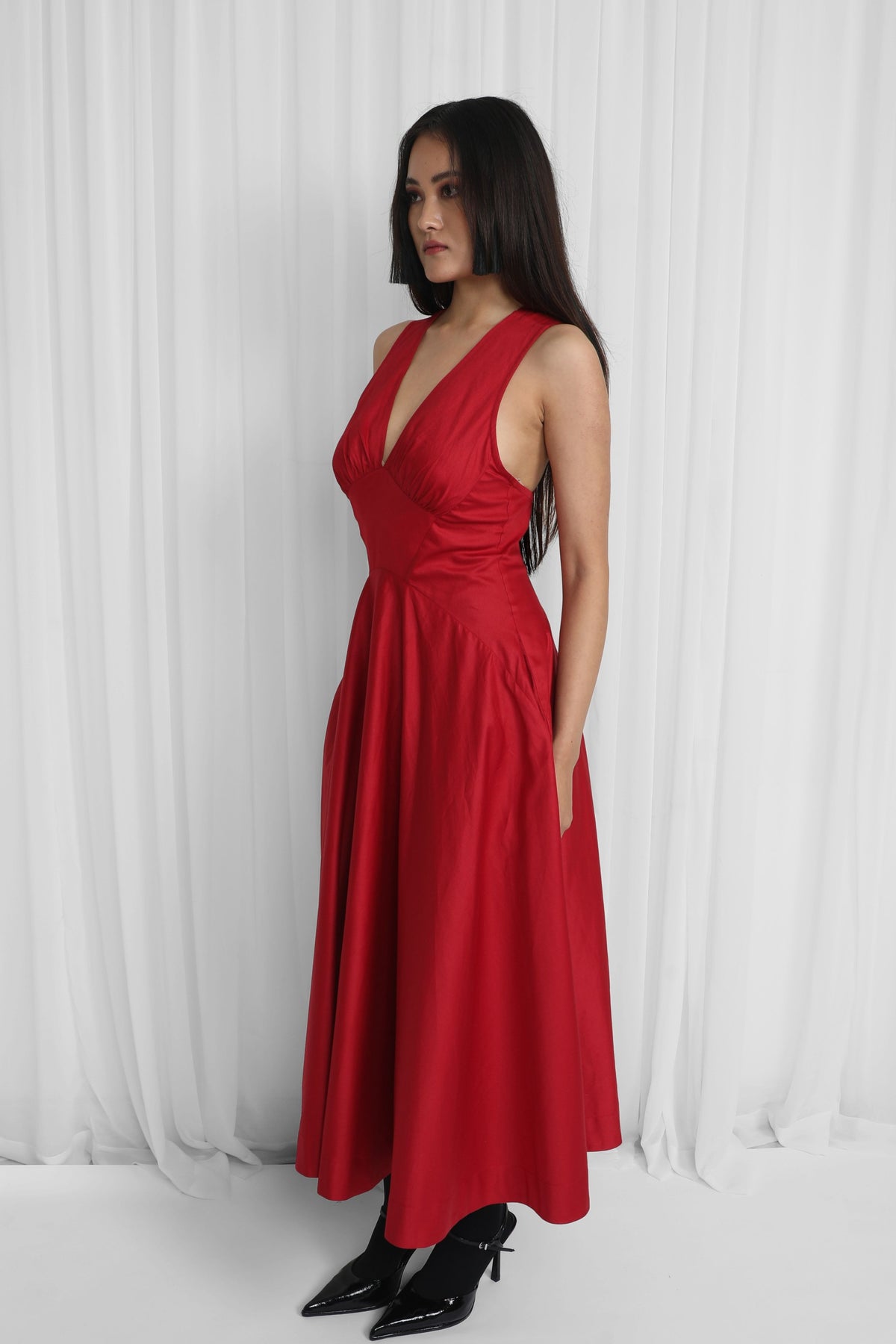 Red Medora Dress