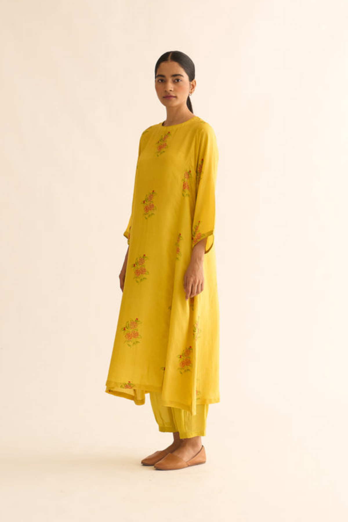 Evani Floral Print Kurta Set