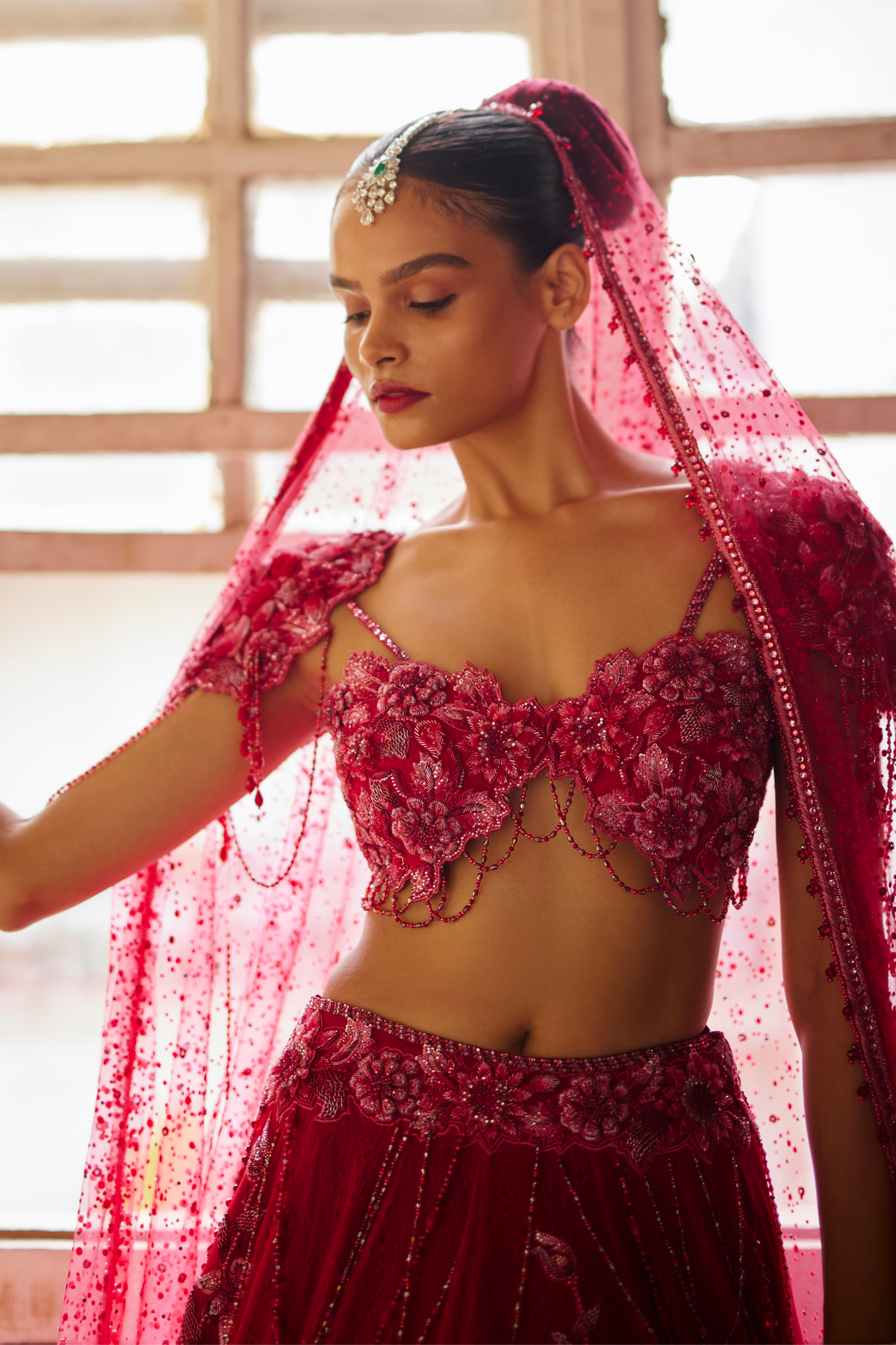 Red Lehenga Set