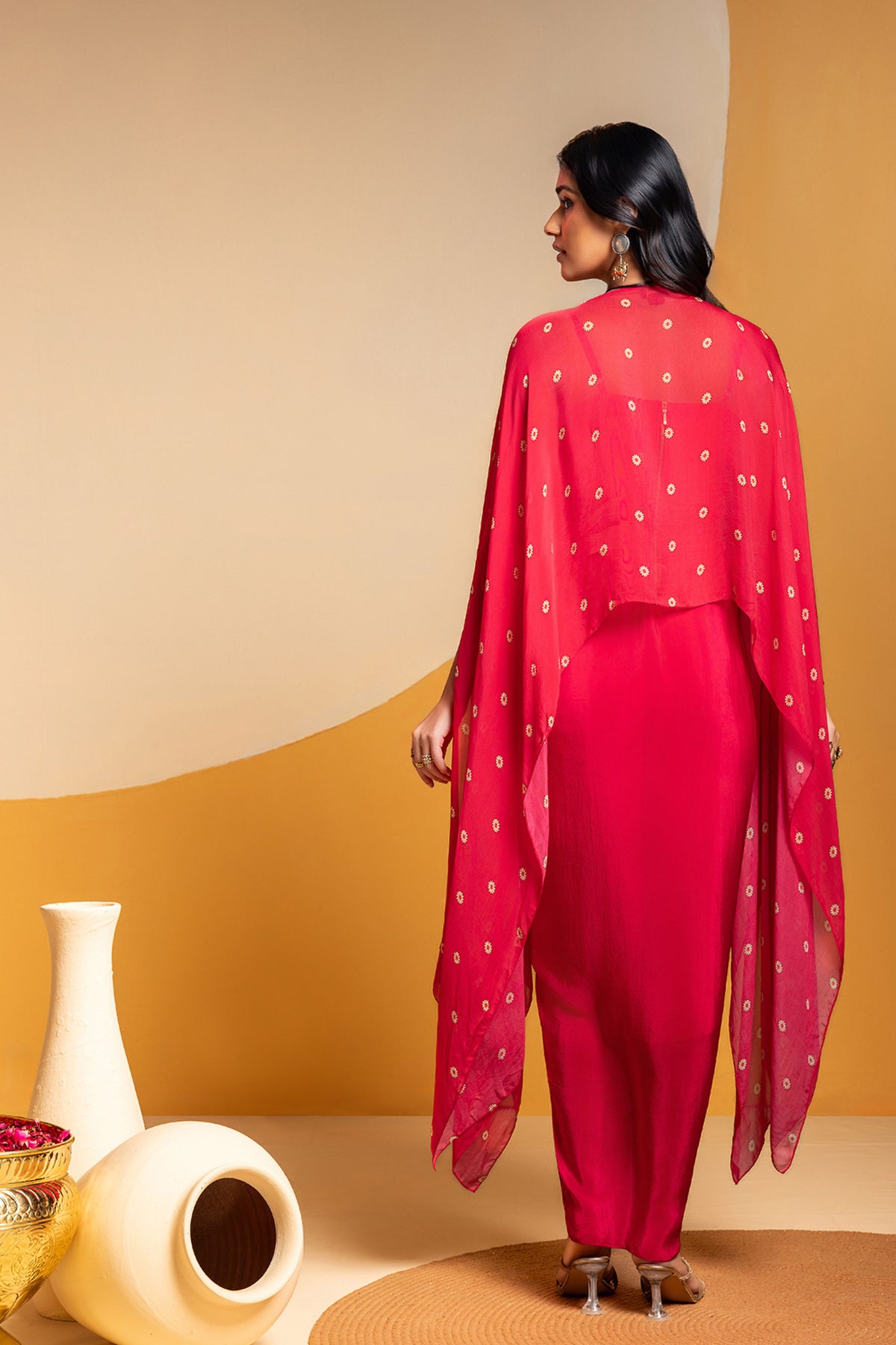 Taarani Drape Dress Set