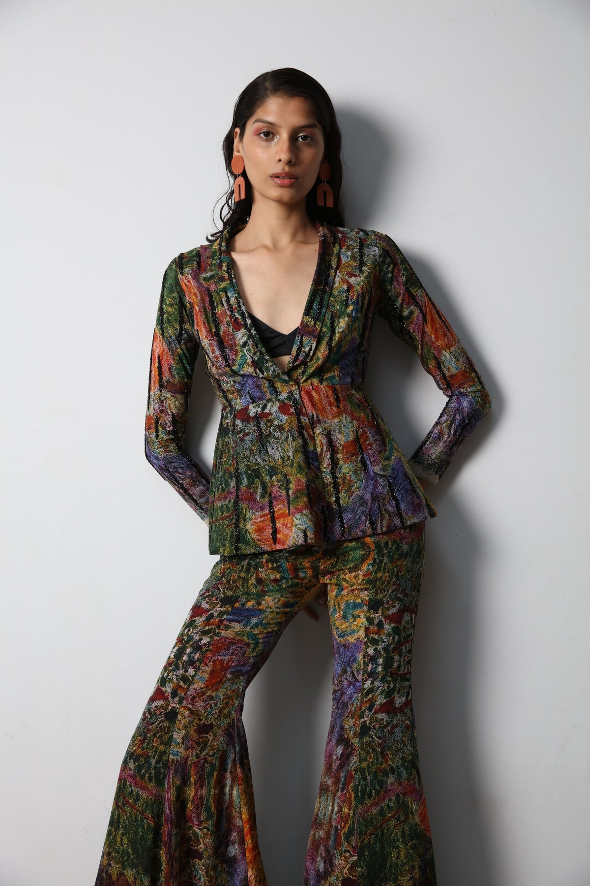 Multicolour Printed Sharara Set
