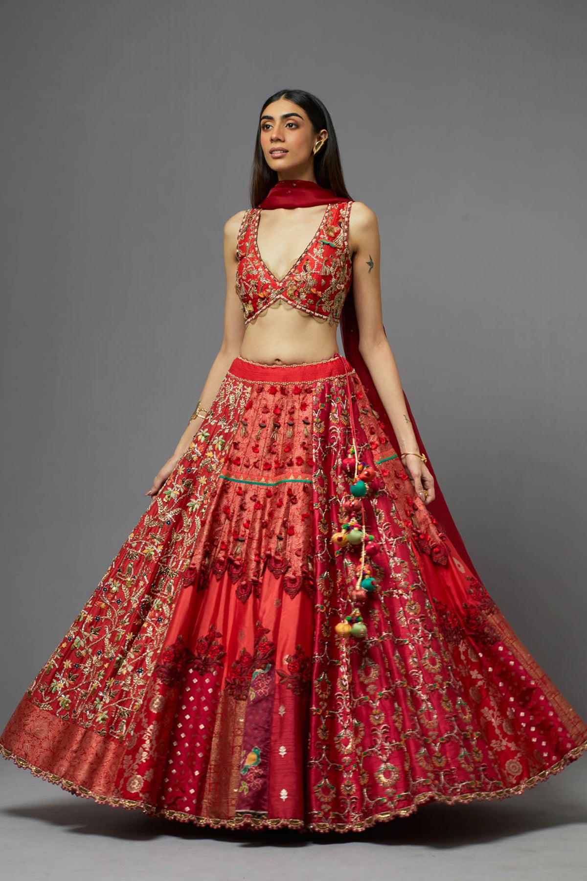 Red Lehenga Set