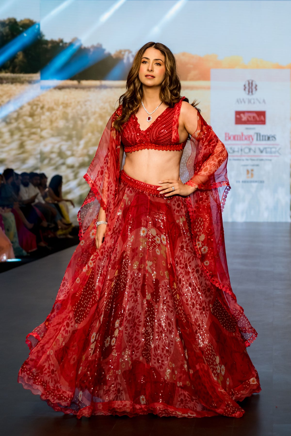 Coral Red Cape Set