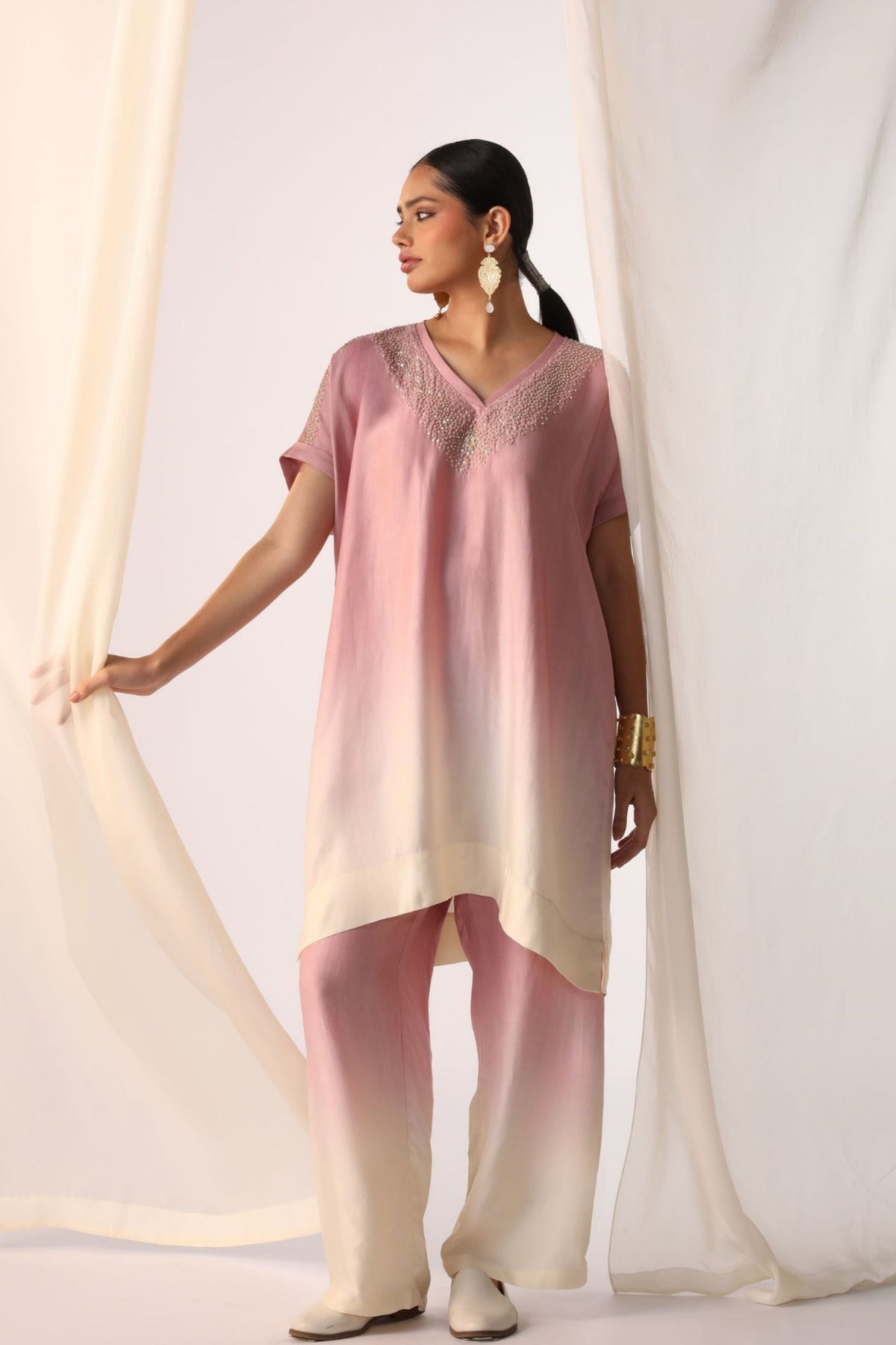 Blush Dusk Ombrey Tunic