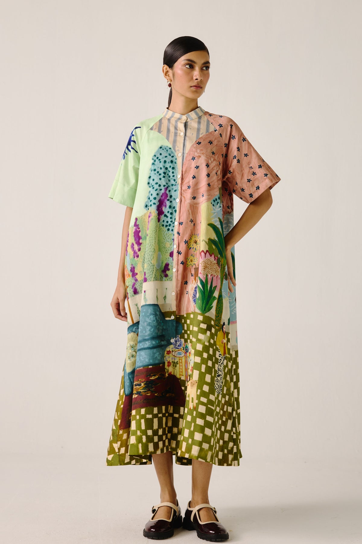 Fisherman A- Line Long Dress