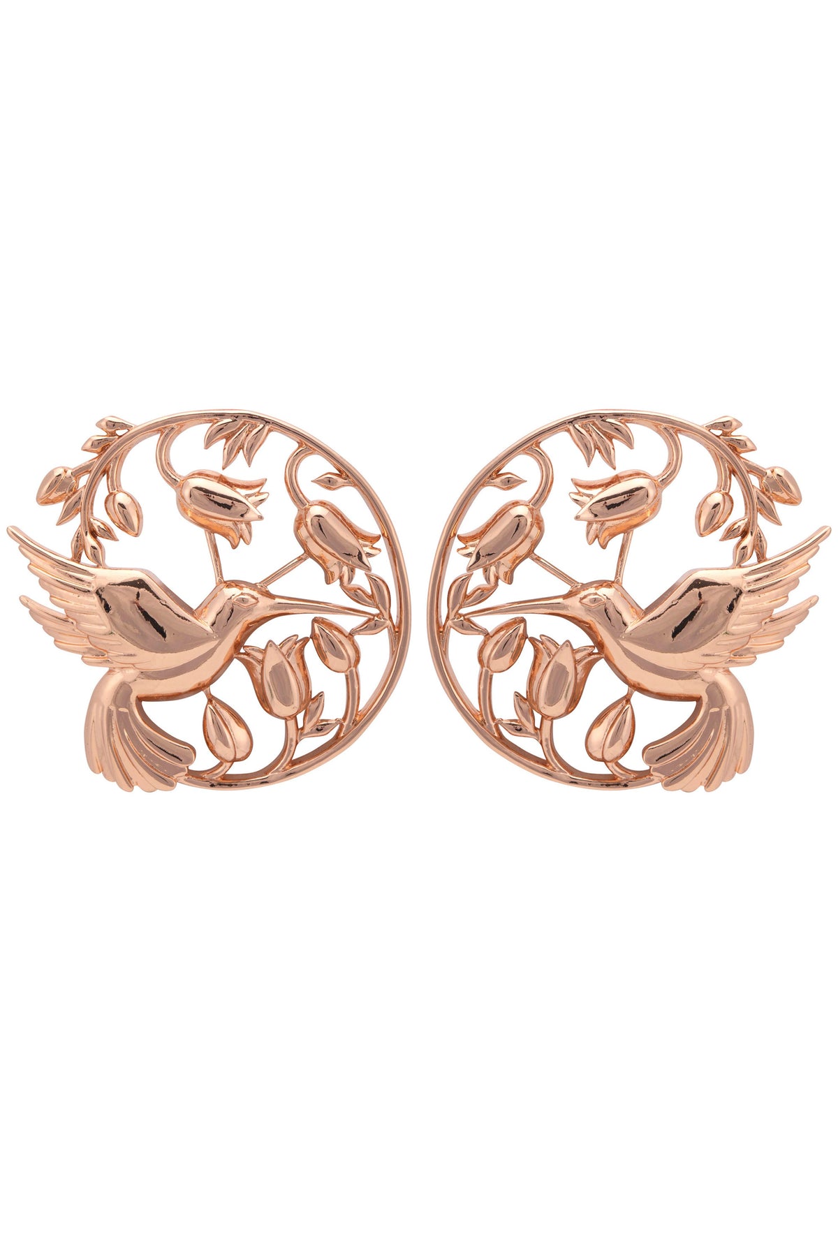 Rose gold piece of paradise earrings
