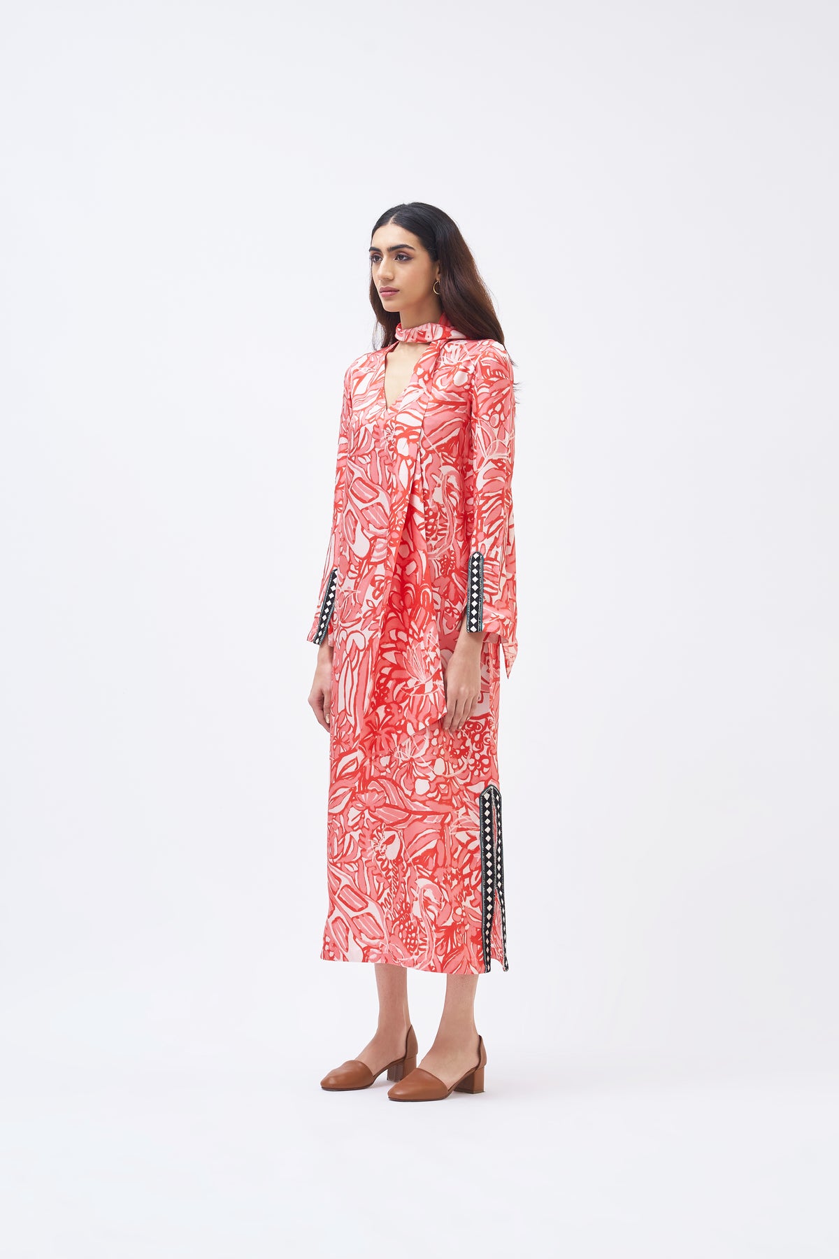 Masai Coral Pink Kaftan Dress
