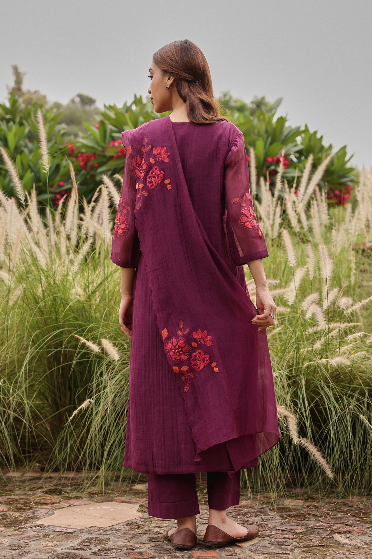 Amethyst Applique Kurta Set